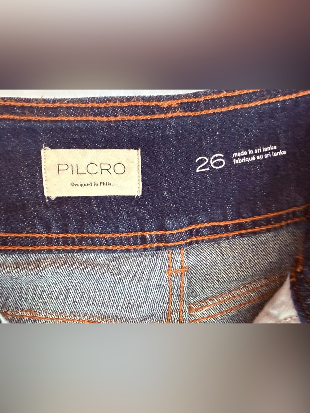 Pilcro Wide-Leg Dark Indigo Jeans - Picture 4 of 6